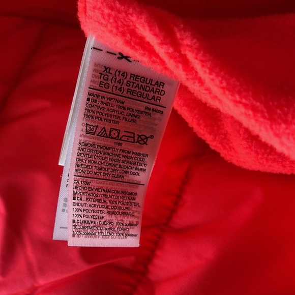 Old Navy Frost Free Vest Neon Orange Youth XL - Picture 6 of 7